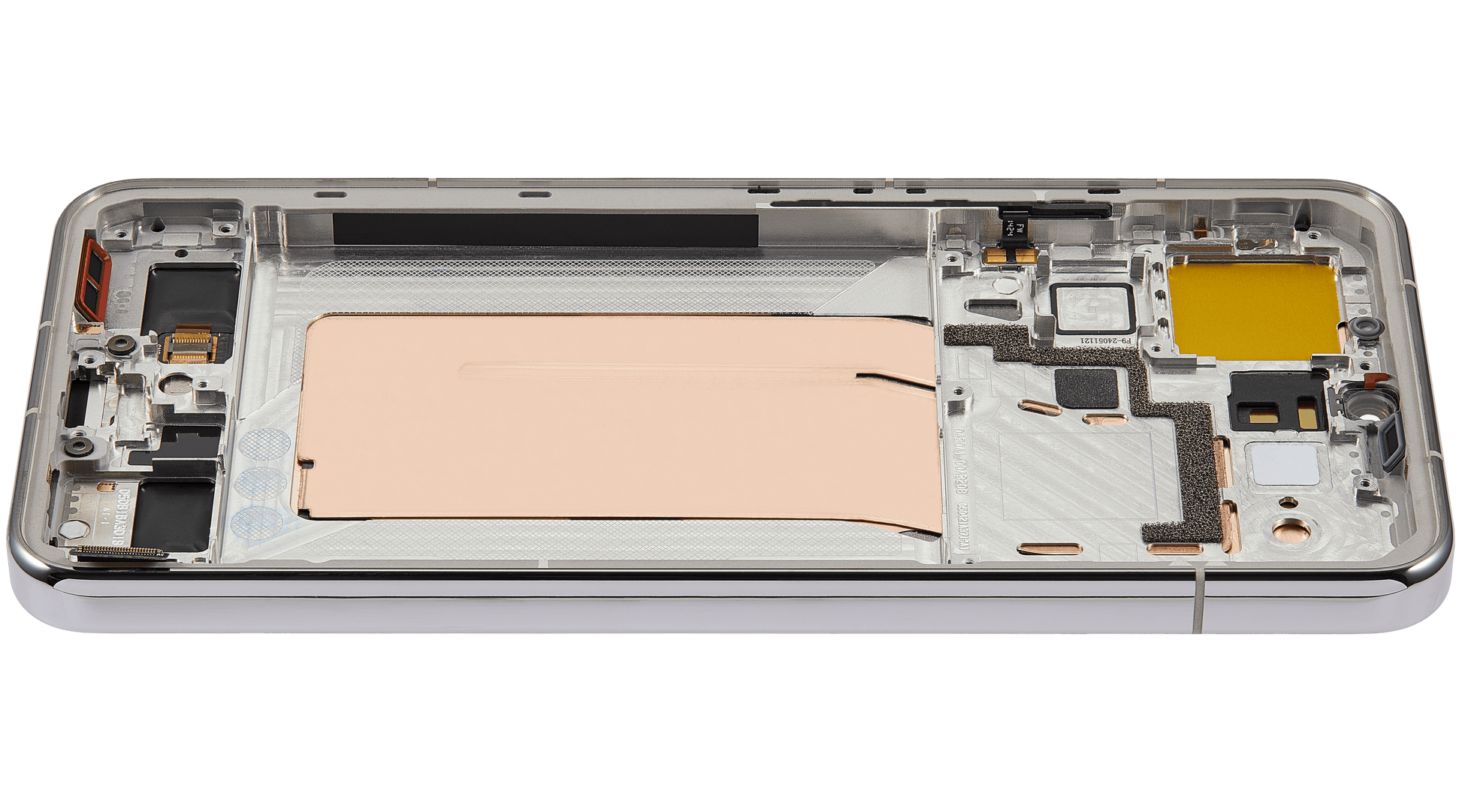 OLED Assembly With Frame For Xiaomi 15 (Refurbished) (Liquid Silver) – phone repair part product angle – OLED Display Replacement for phone repair
