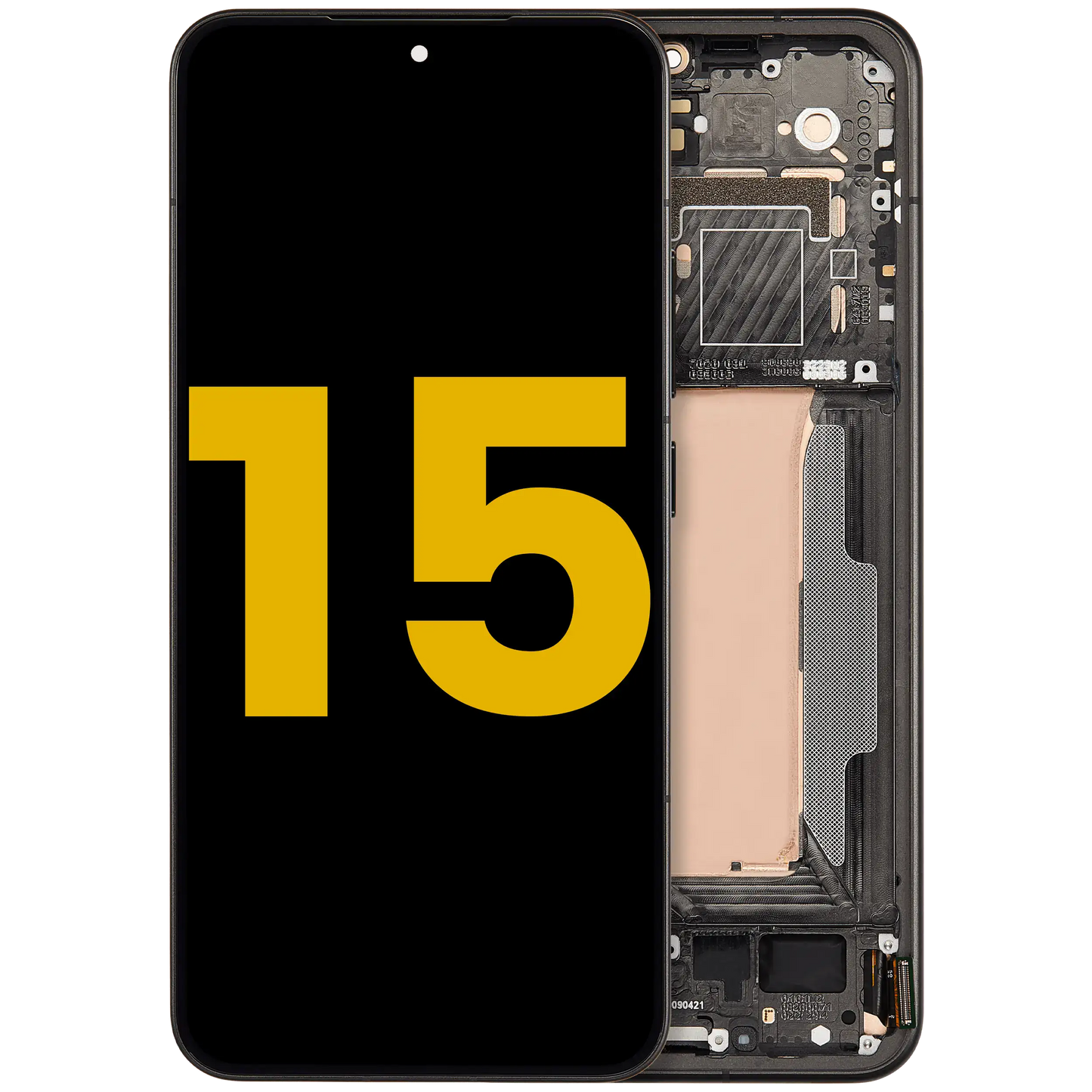 OLED Assembly With Frame For Xiaomi 15 (Refurbished) (Black) – replacement part product view – OLED Display Replacement for phone repair