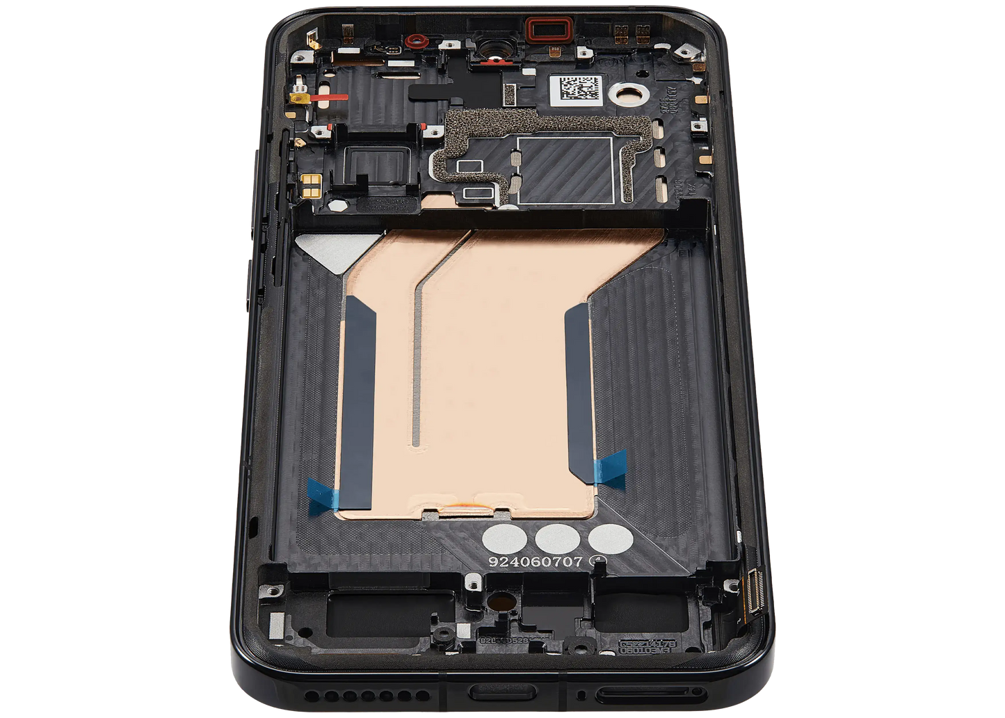 OLED Assembly With Frame For Xiaomi 14 (Refurbished) (Black) – device repair component close-up – OLED Display Replacement for phone repair