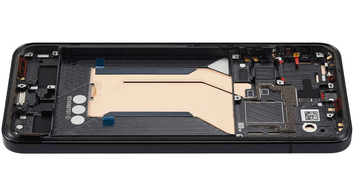 OLED Assembly With Frame For Xiaomi 14 (Refurbished) (Black) – phone repair part product angle – OLED Display Replacement for phone repair