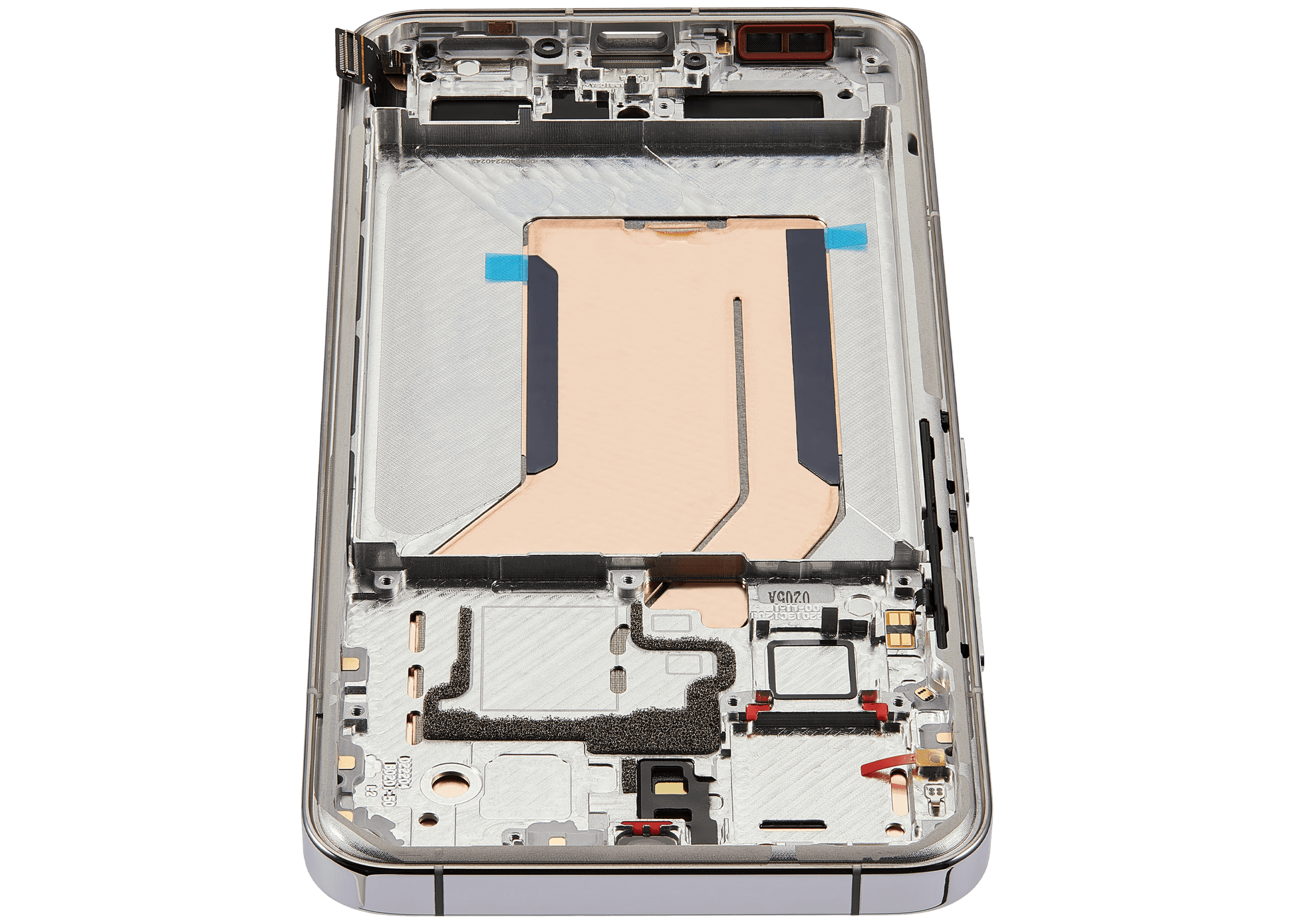 OLED Assembly With Frame For Xiaomi 14 (Refurbished) (White) – device repair component close-up – OLED Display Replacement for phone repair