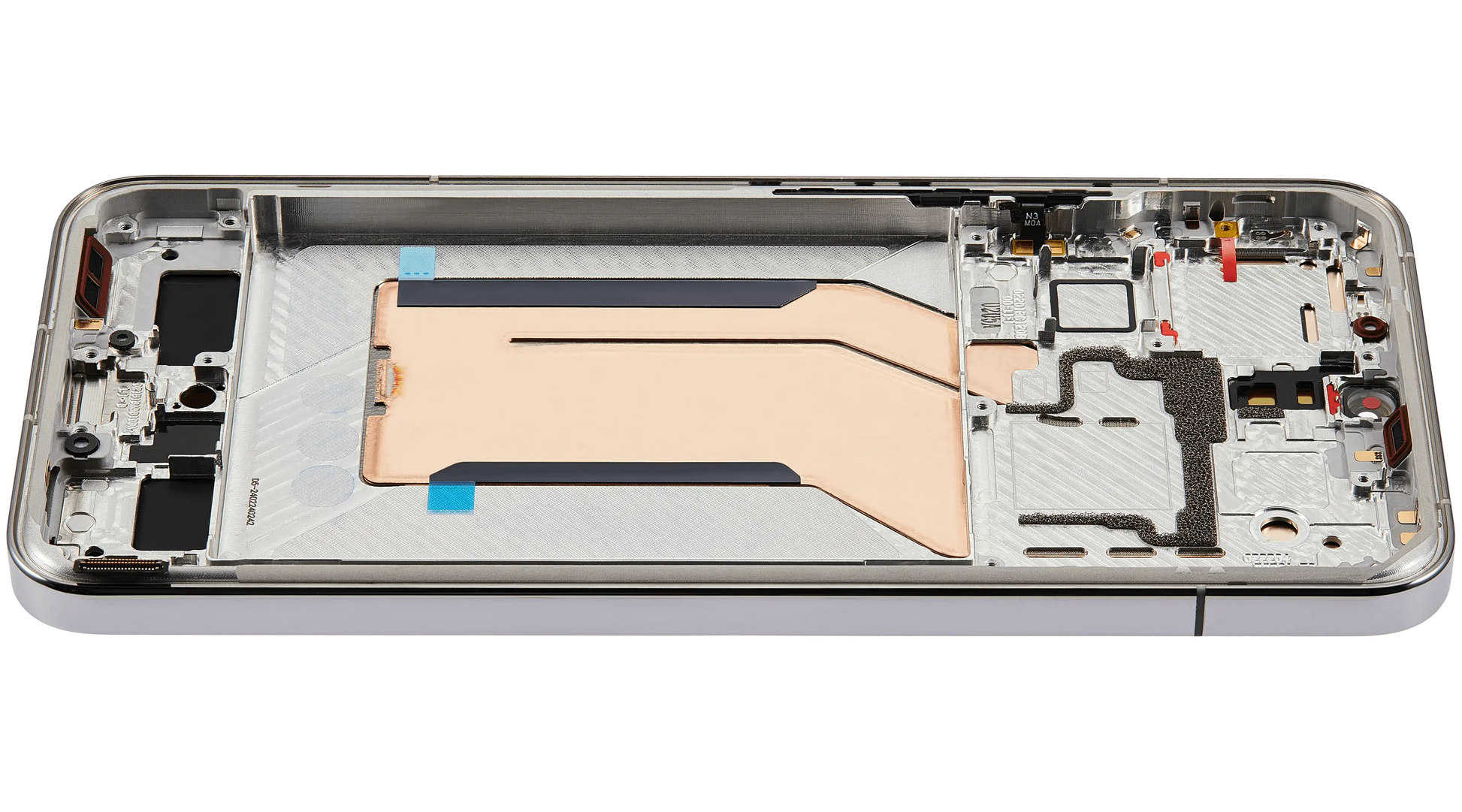 OLED Assembly With Frame For Xiaomi 14 (Refurbished) (White) – phone repair part product angle – OLED Display Replacement for phone repair