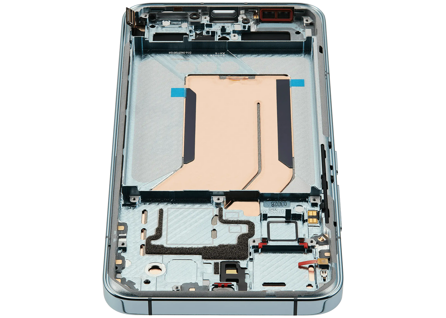 OLED Assembly With Frame For Xiaomi 14 (Refurbished) (Jade Green) – device repair component close-up – OLED Display Replacement for phone repair