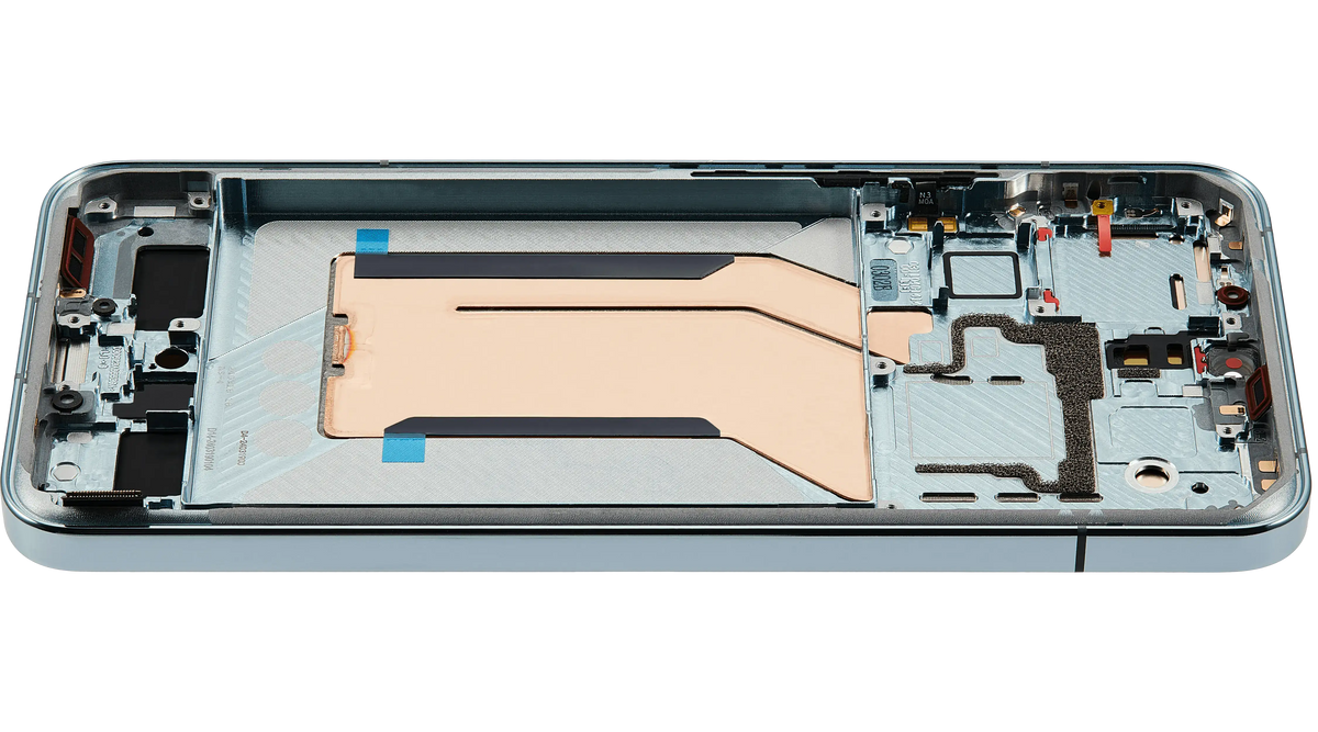 OLED Assembly With Frame For Xiaomi 14 (Refurbished) (Jade Green) – phone repair part product angle – OLED Display Replacement for phone repair