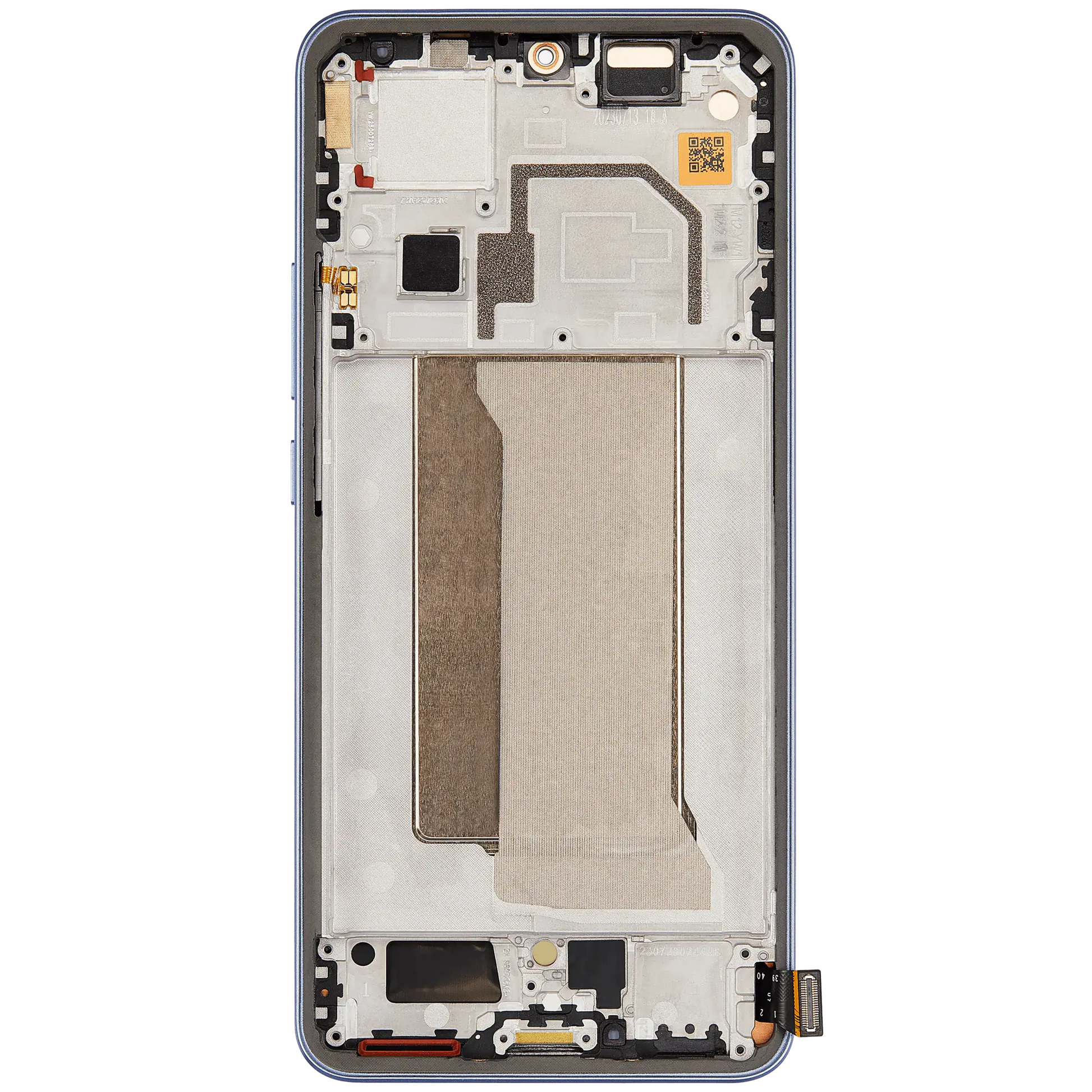 OLED Assembly With Frame For Xiaomi 13T / 13T Pro (Refurbished) (Alpine Blue) – technician repair part view – OLED Display Replacement for phone repair