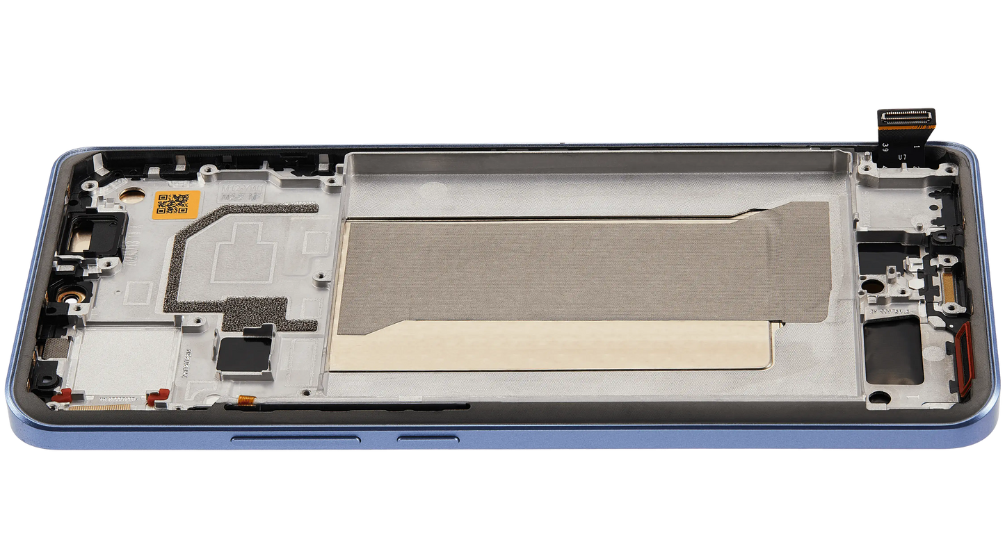 OLED Assembly With Frame For Xiaomi 13T / 13T Pro (Refurbished) (Alpine Blue) – replacement component detailed view – OLED Display Replacement for phone repair