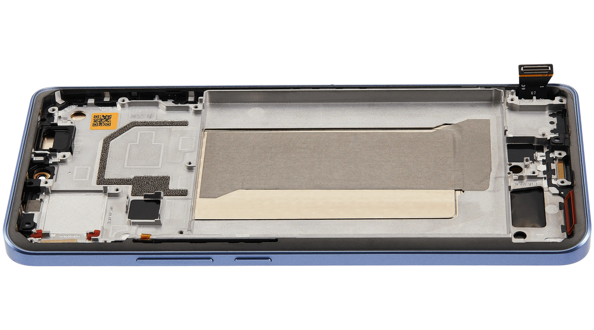 OLED Assembly With Frame For Xiaomi 13T / 13T Pro (Refurbished) (Alpine Blue) – replacement component detailed view – OLED Display Replacement for phone repair