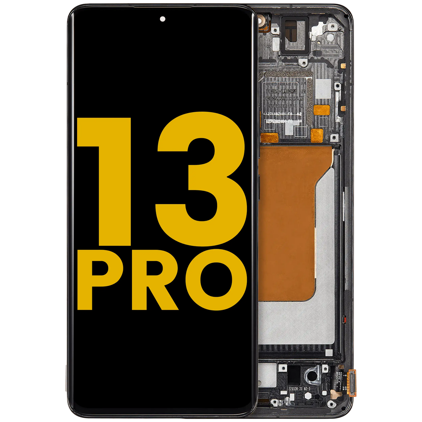 OLED Assembly With Frame For Xiaomi 13 Pro (Refurbished) (Black) – replacement part product view – OLED Display Replacement for phone repair