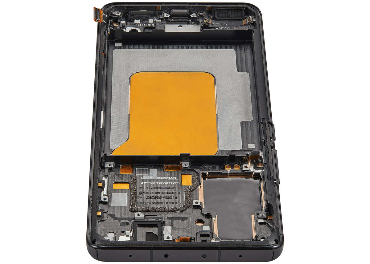 OLED Assembly With Frame For Xiaomi 13 Pro (Refurbished) (Black) – device repair component close-up – OLED Display Replacement for phone repair