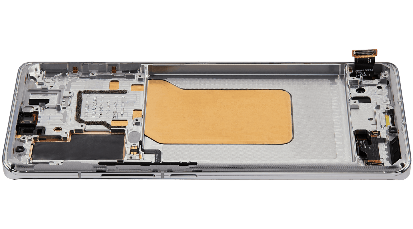 OLED Assembly With Frame For Xiaomi 13 Pro (Refurbished) (White) – replacement component detailed view – OLED Display Replacement for phone repair