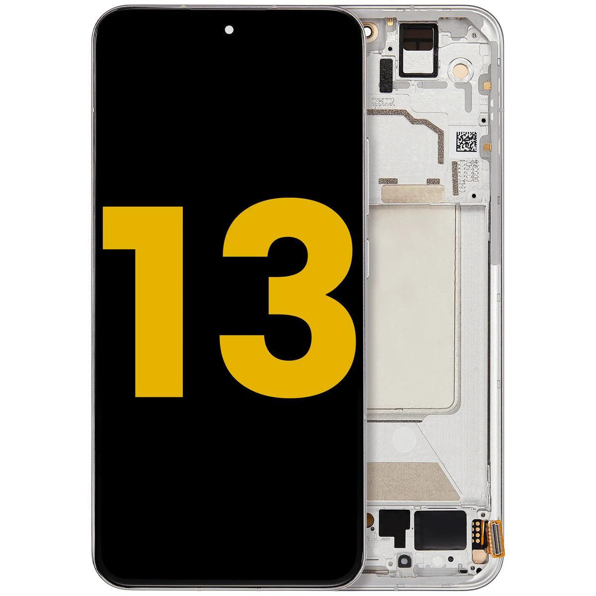 OLED Assembly With Frame For Xiaomi 13 (Refurbished) (White) – replacement part product view – OLED Display Replacement for phone repair