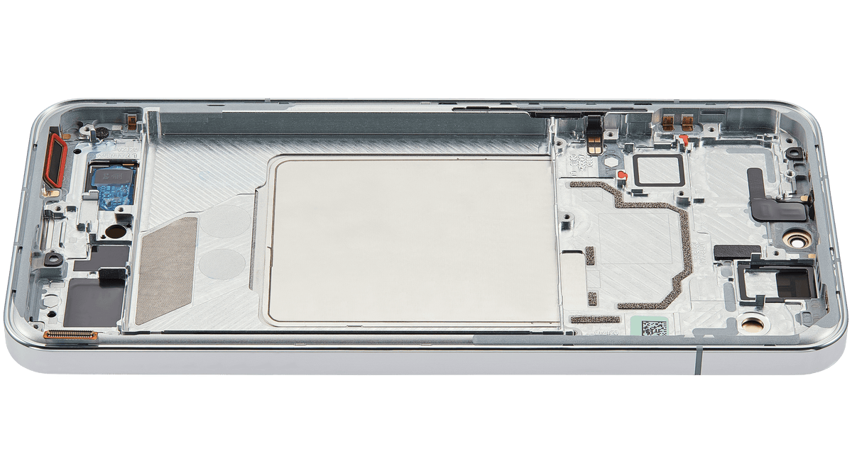 OLED Assembly With Frame For Xiaomi 13 (Refurbished) (Flora Green) – phone repair part product angle – OLED Display Replacement for phone repair