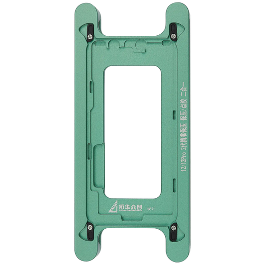 Magnetic Pressure Holding Mold Compatible For iPhone 12 / 12 Pro (2 Pack) (XHZC)