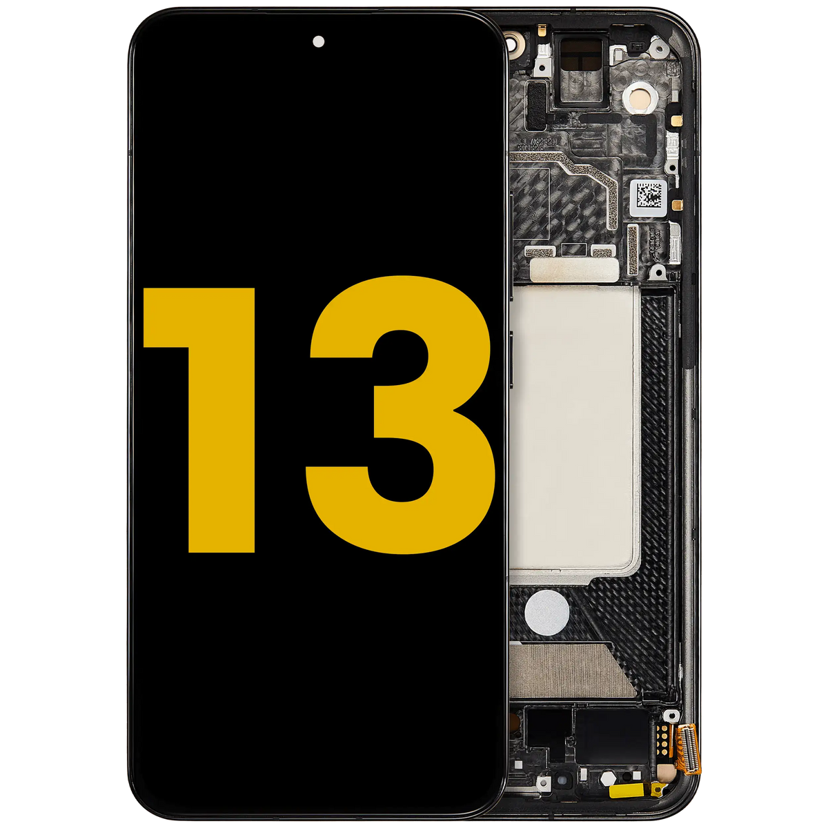 OLED Assembly With Frame For Xiaomi 13 (Refurbished) (Black) – replacement part product view – OLED Display Replacement for phone repair