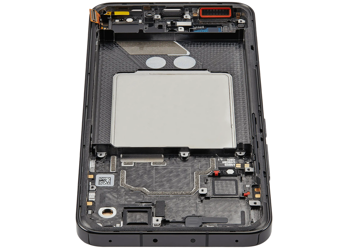 OLED Assembly With Frame For Xiaomi 13 (Refurbished) (Black) – device repair component close-up – OLED Display Replacement for phone repair