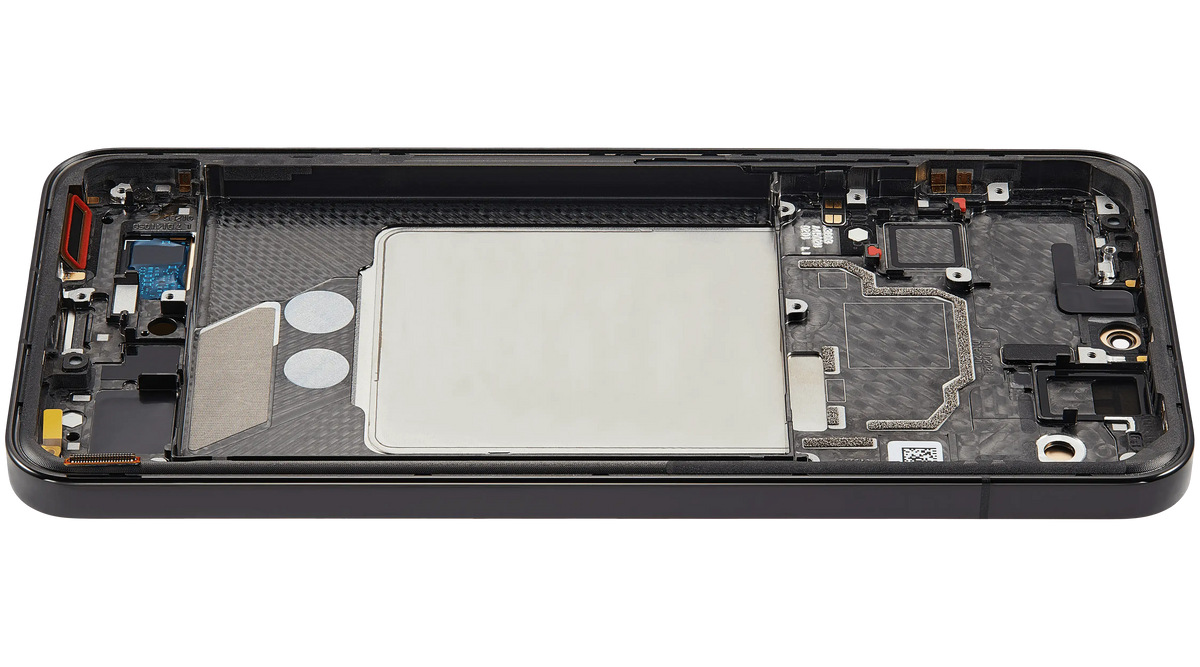 OLED Assembly With Frame For Xiaomi 13 (Refurbished) (Black) – phone repair part product angle – OLED Display Replacement for phone repair