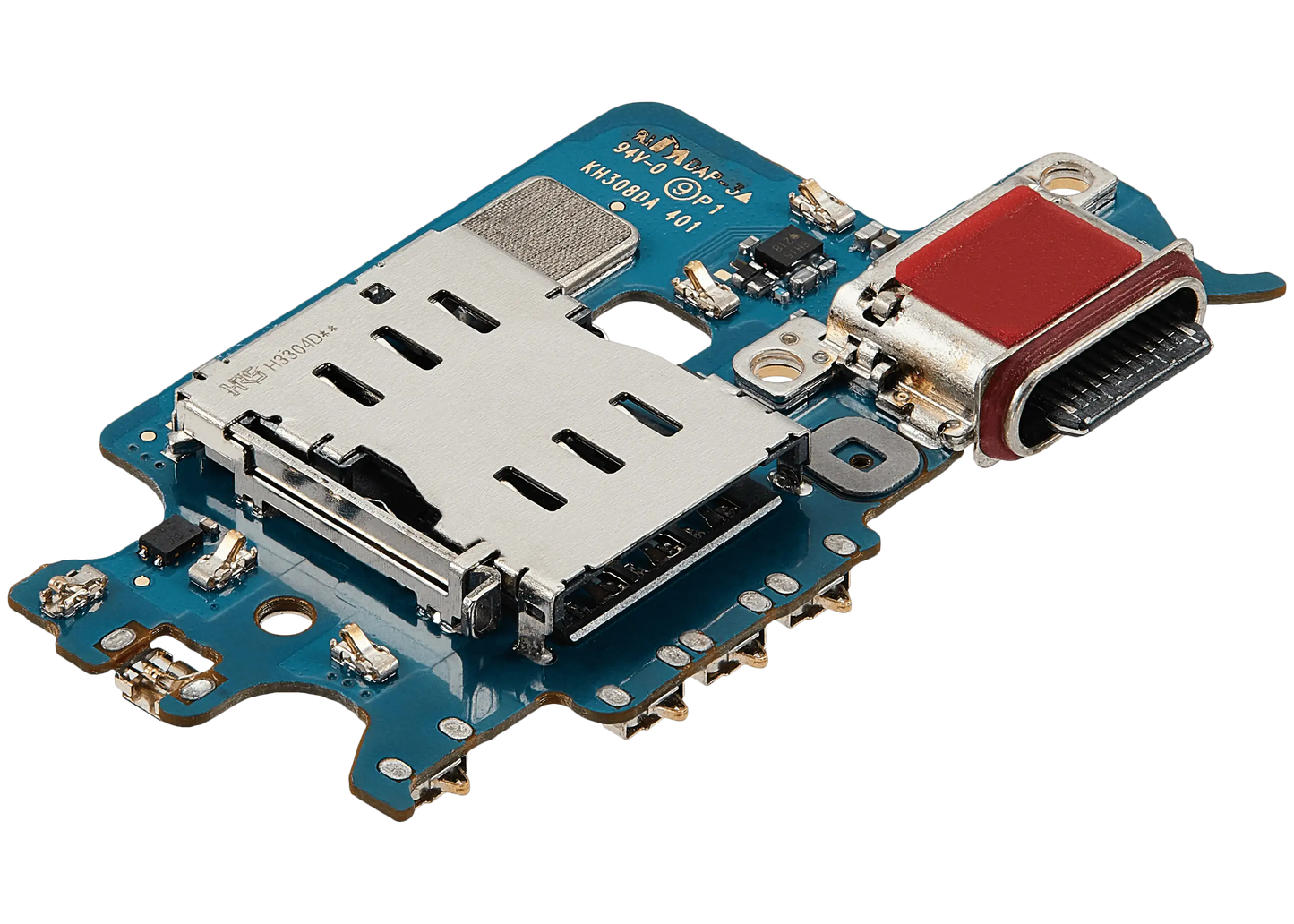 Charging Port Board With Sim Card Reader For Samsung Galaxy S22 5G (S9010) (Dual Sim Version) (Premium)