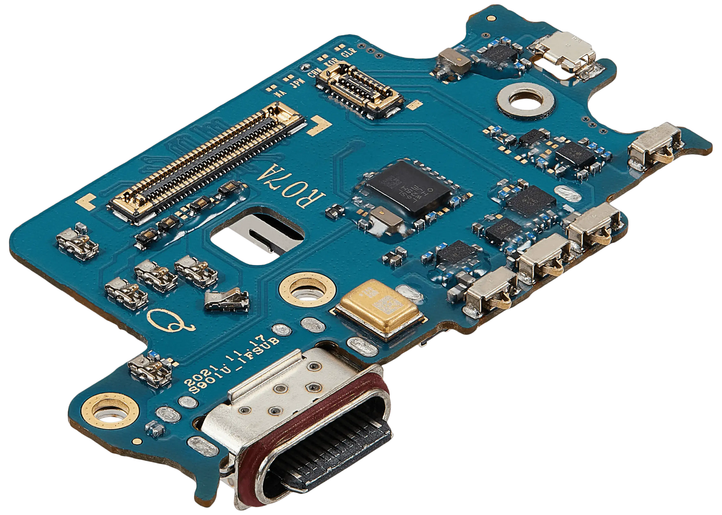 Charging Port Board With Sim Card Reader For Samsung Galaxy S22 5G (S9010) (Dual Sim Version) (Premium)