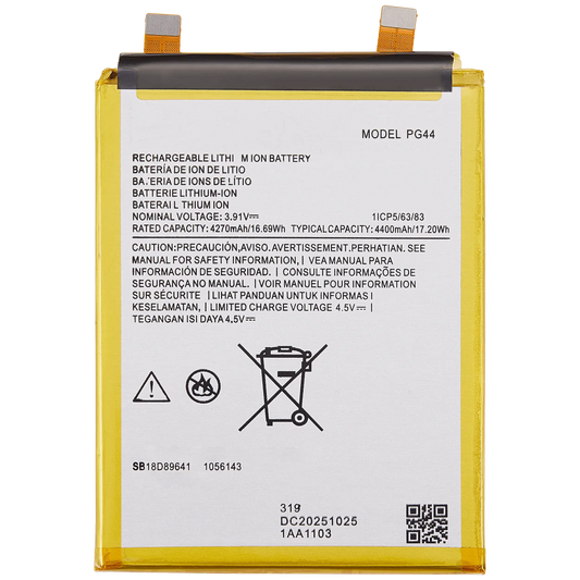 Replacement Battery For Motorola Moto Edge 2023 (XT2305) (PG44) | SKU 107182127622 | image 1