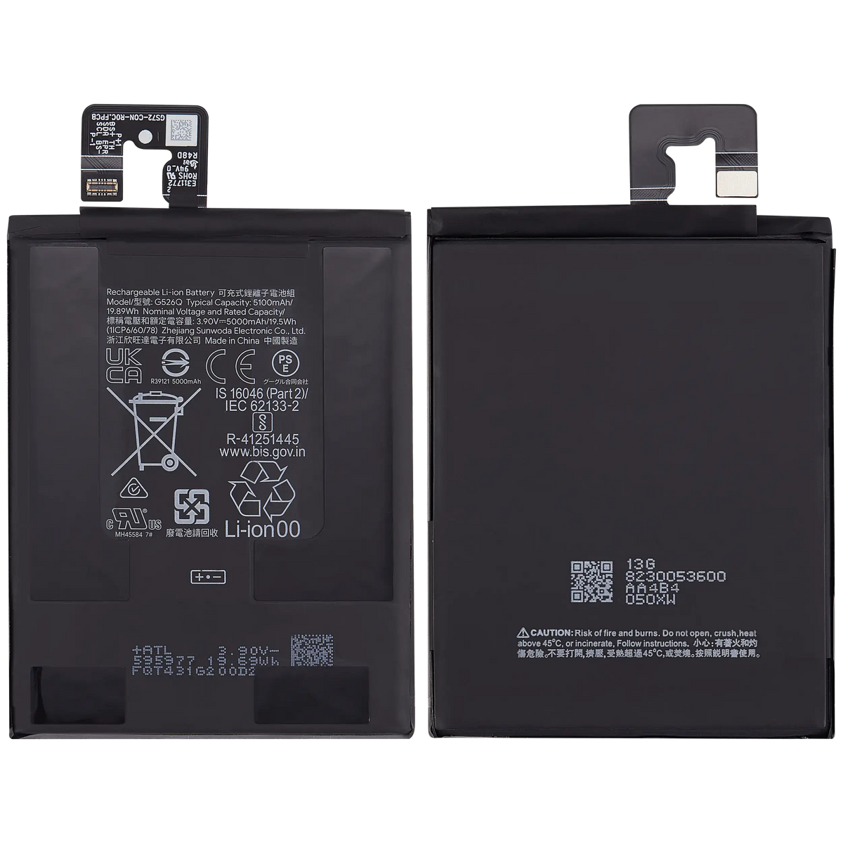 Replacement Battery For Google Pixel 9A (G526Q) - repair component alternate view