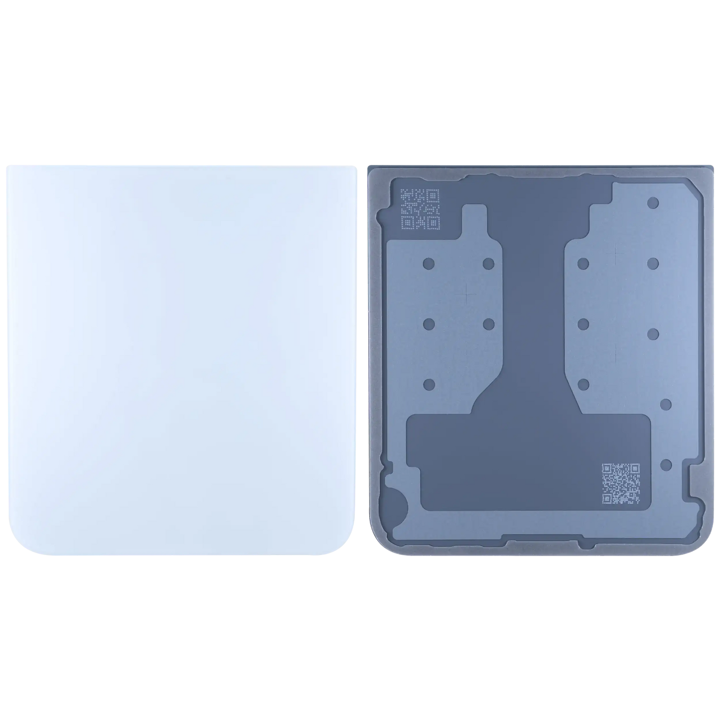 Bottom Back Cover For Samsung Galaxy Z Flip 7 FE 5G (Service Pack) (White)