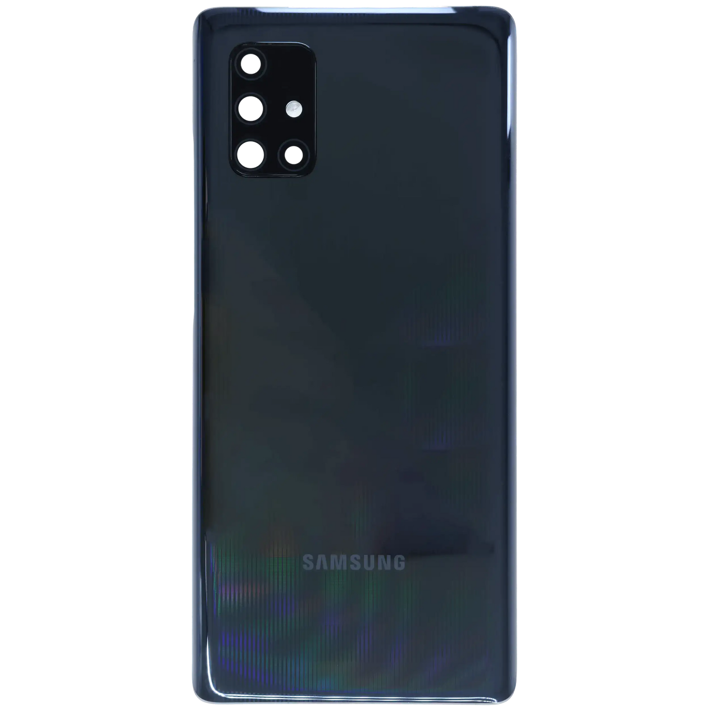 Back Cover Glass With Camera Lens Samsung Galaxy A71 5G (A716V / 2020) (Service Pack) (Prism Cube Black)