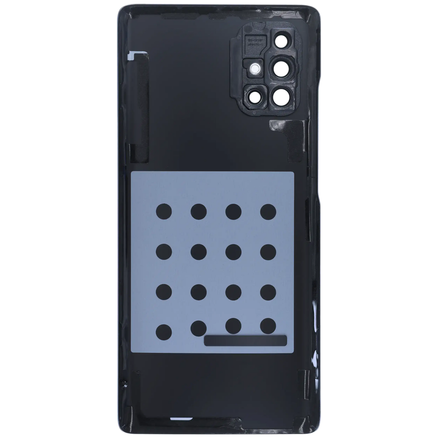 Back Cover Glass With Camera Lens Samsung Galaxy A71 5G (A716V / 2020) (Service Pack) (Prism Cube Black)