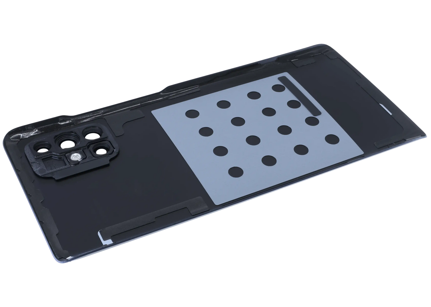 Back Cover Glass With Camera Lens Samsung Galaxy A71 5G (A716V / 2020) (Service Pack) (Prism Cube Black)