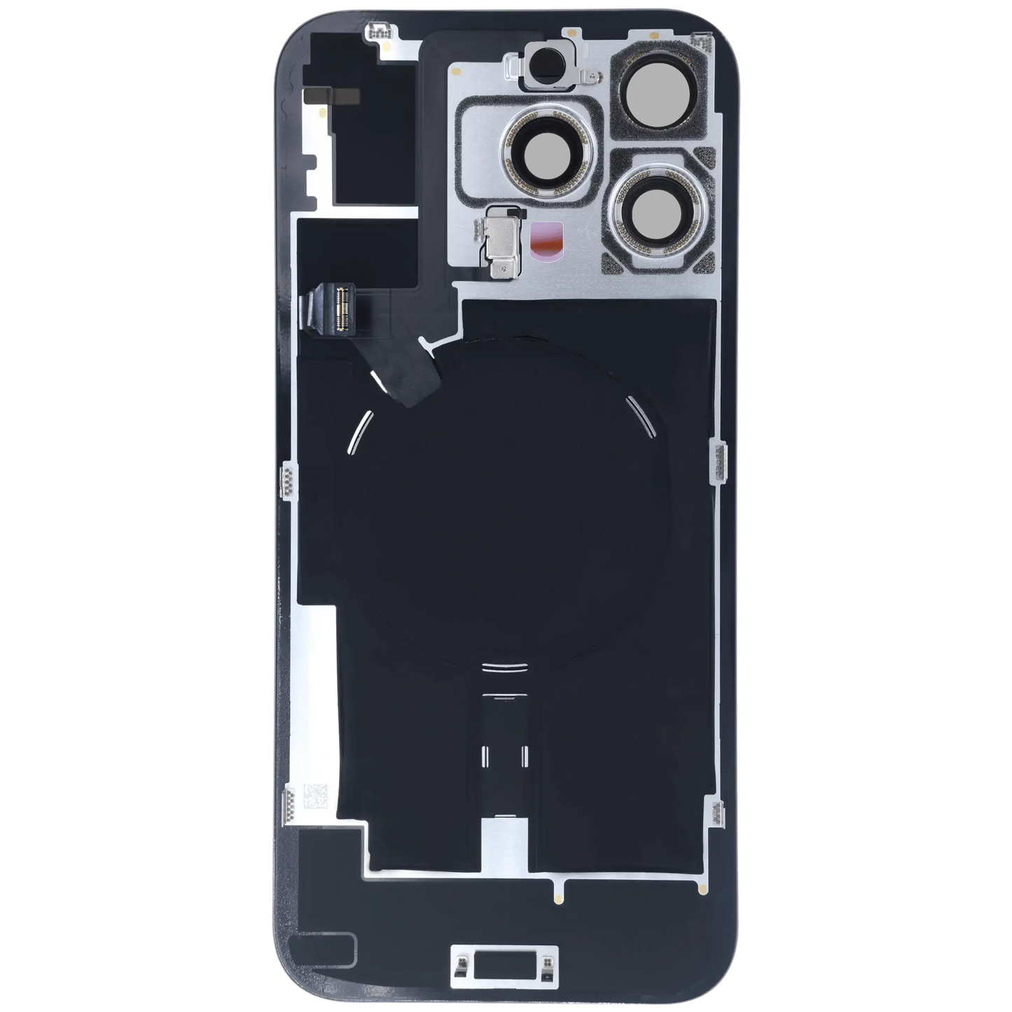 Back Glass w/ MagSafe Magnet & NFC & Flashlight Flex For iPhone 16 Pro Max (Service Pack) (Natural Titanium)