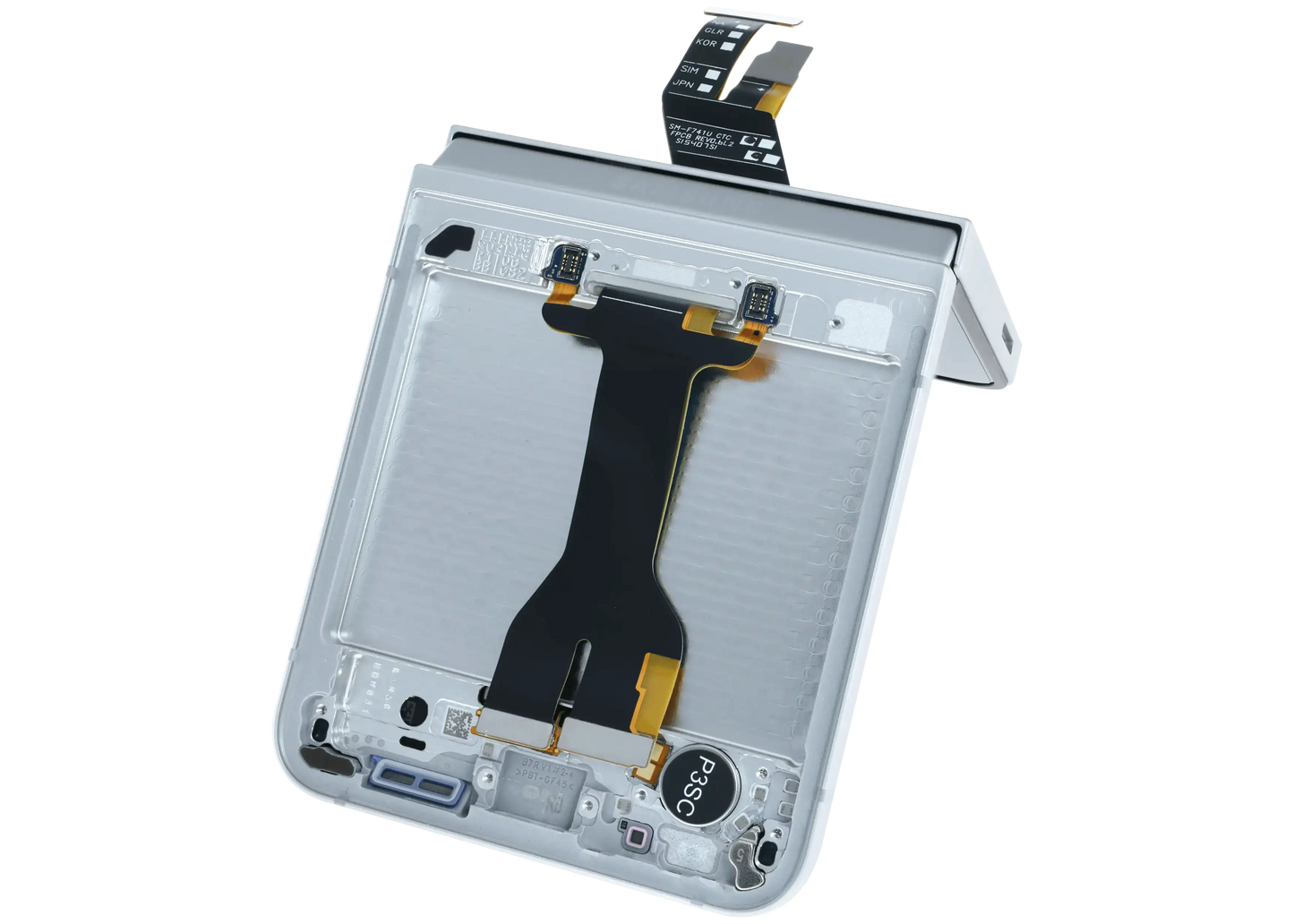 Inner OLED Assembly With Frame For Samsung Galaxy Z Flip 7 FE 5G (Service Pack) (White)