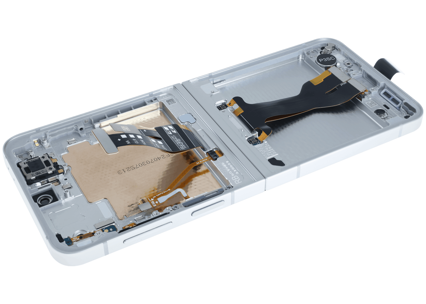 Inner OLED Assembly With Frame For Samsung Galaxy Z Flip 7 FE 5G (Service Pack) (White)