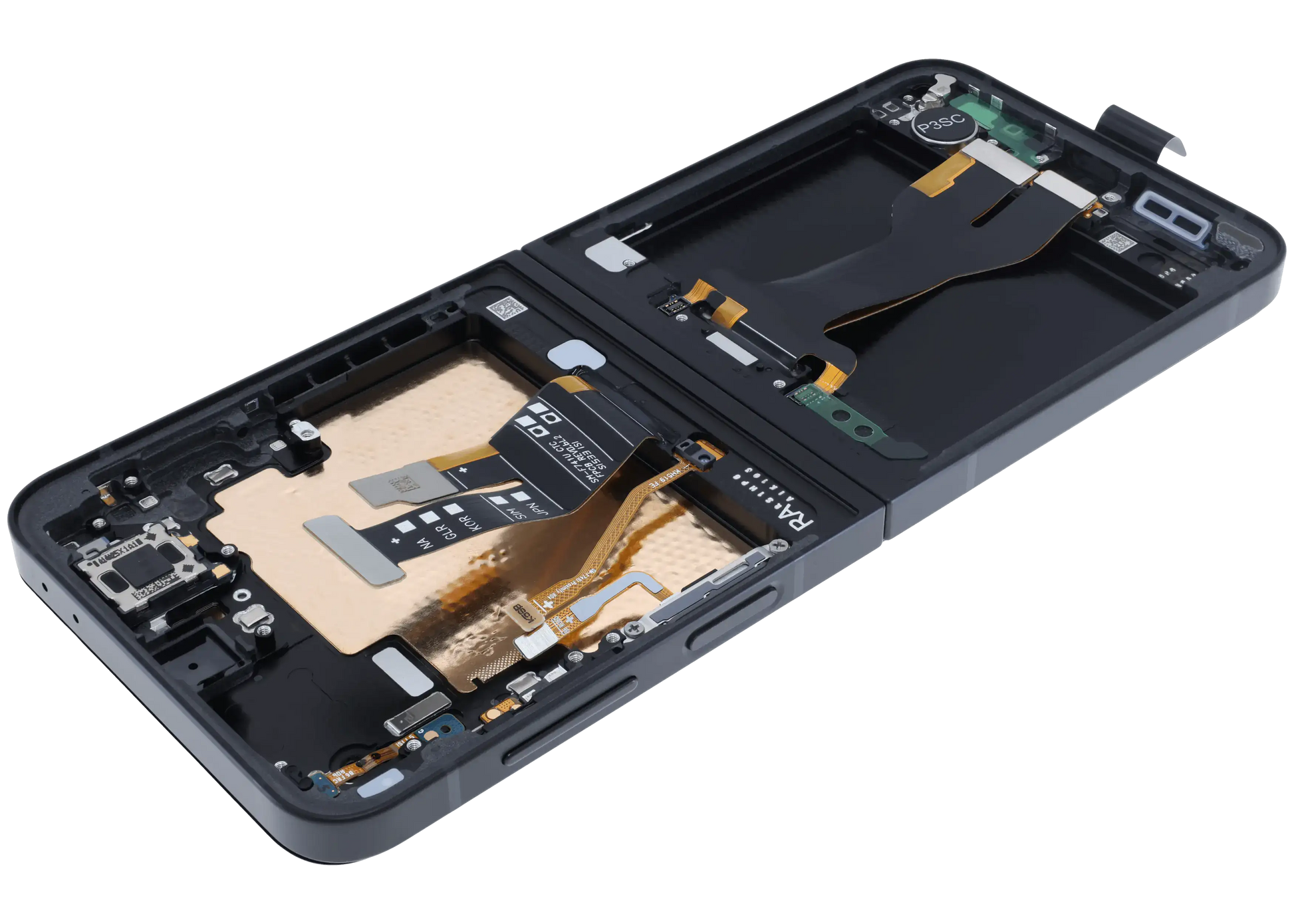 Inner OLED Assembly With Frame For Samsung Galaxy Z Flip 7 FE 5G (Service Pack) (Black)