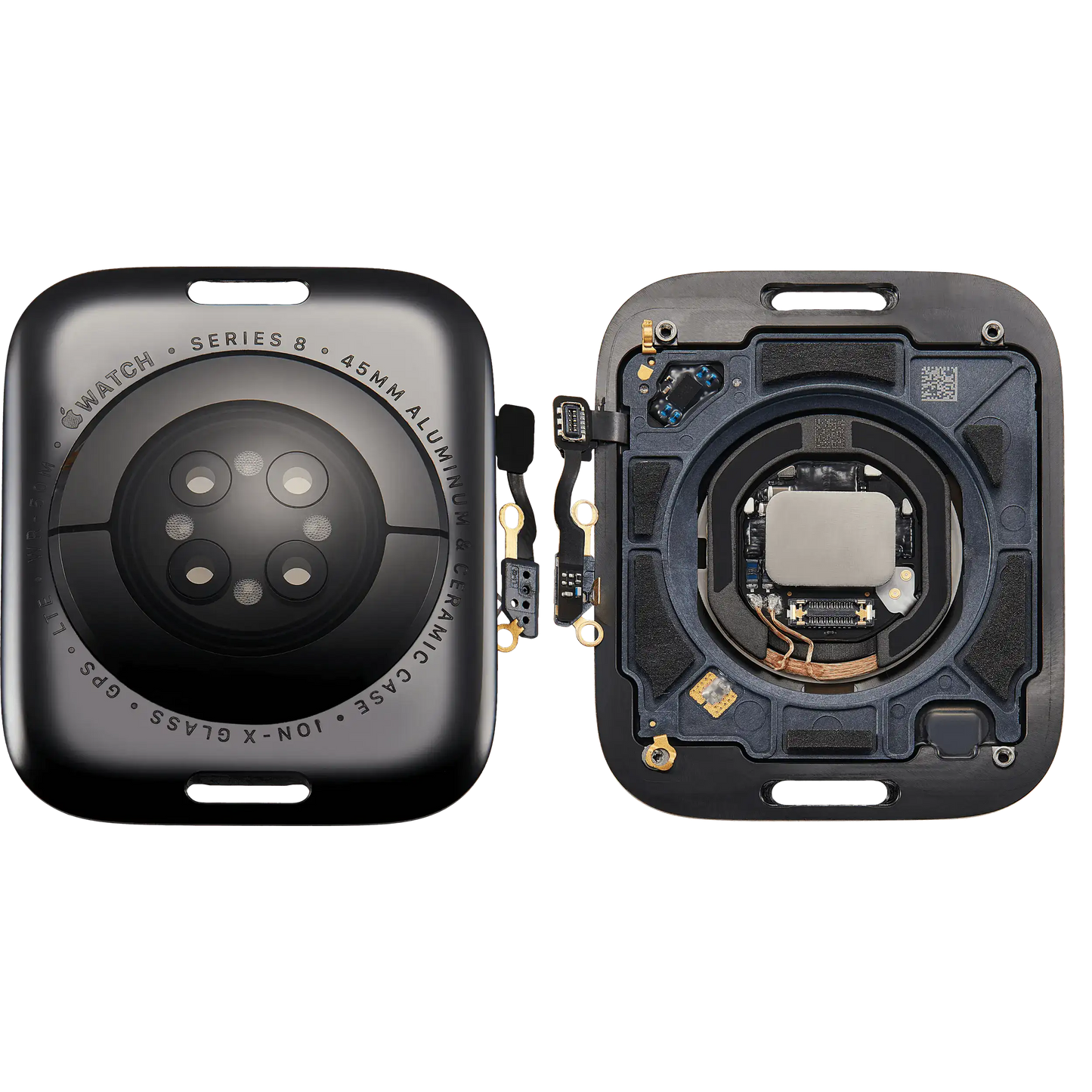 Back Cover Assembly For Watch Series 8 (45mm) (LET Version) (Aluminum / Space Black)