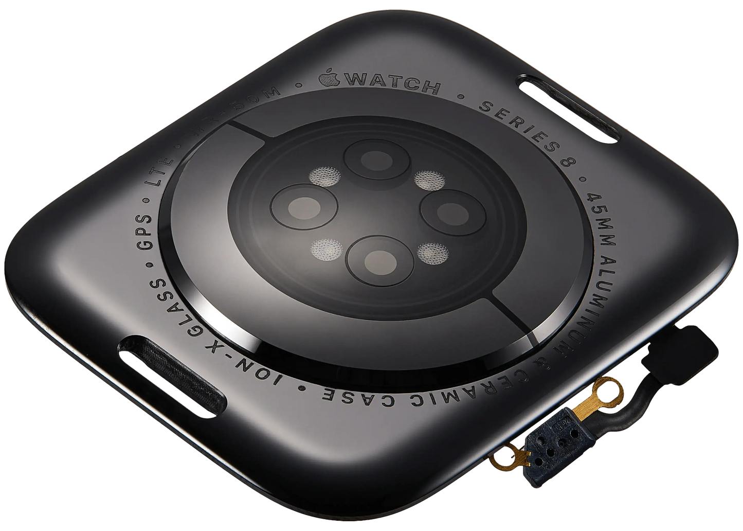 Back Cover Assembly For Watch Series 8 (45mm) (LET Version) (Aluminum / Space Black)