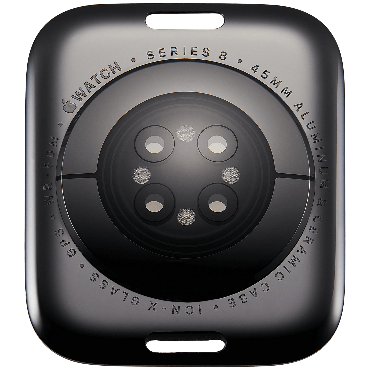 Back Cover Assembly For Watch Series 8 (45mm) (GPS Version) (Aluminum / Space Black)