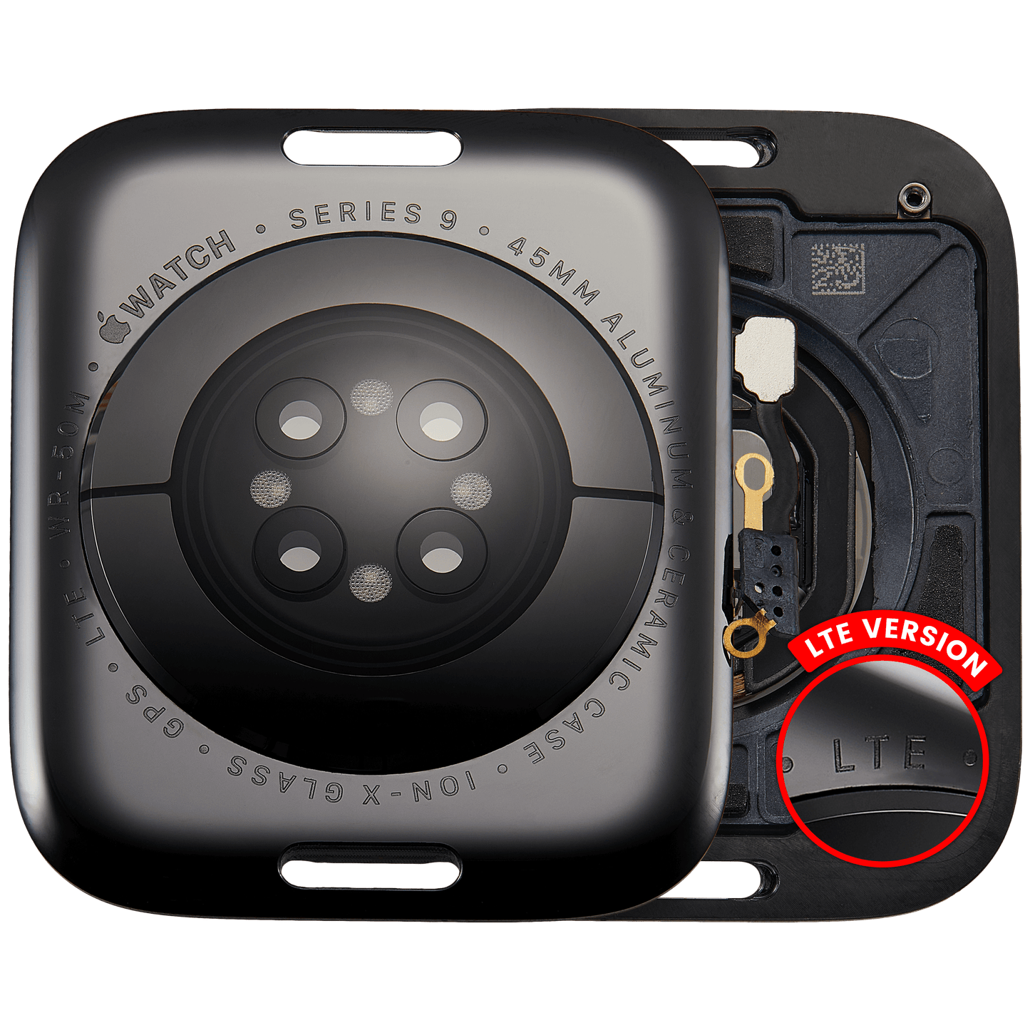 Back Cover Assembly For Watch Series 9 (45mm) (LET Version) (Aluminum / Space Black)