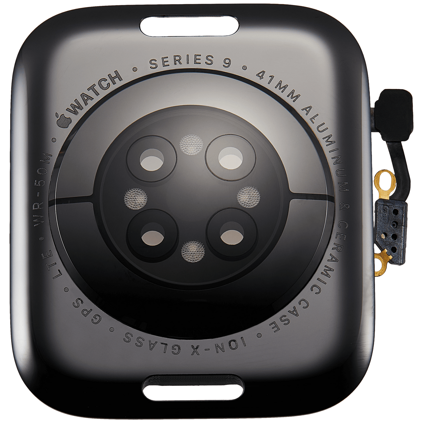 Back Cover Assembly For Watch Series 9 (41mm) (LET Version) (Aluminum / Space Black)