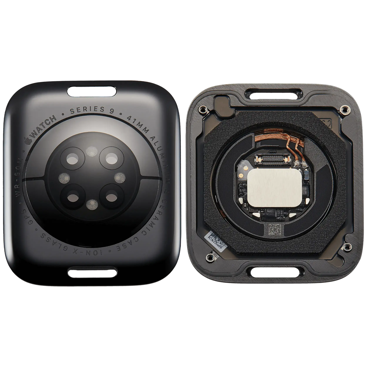 Back Cover Assembly For Watch Series 9 (41mm) (GPS Version) (Aluminum / Space Black)
