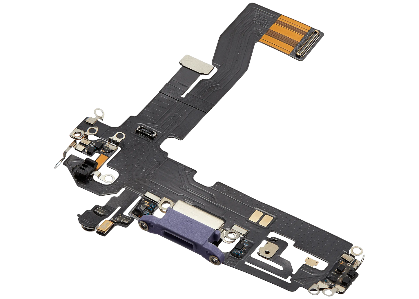 Charging Port Flex Cable For iPhone 12 (Aftermarket Plus) (Purple)