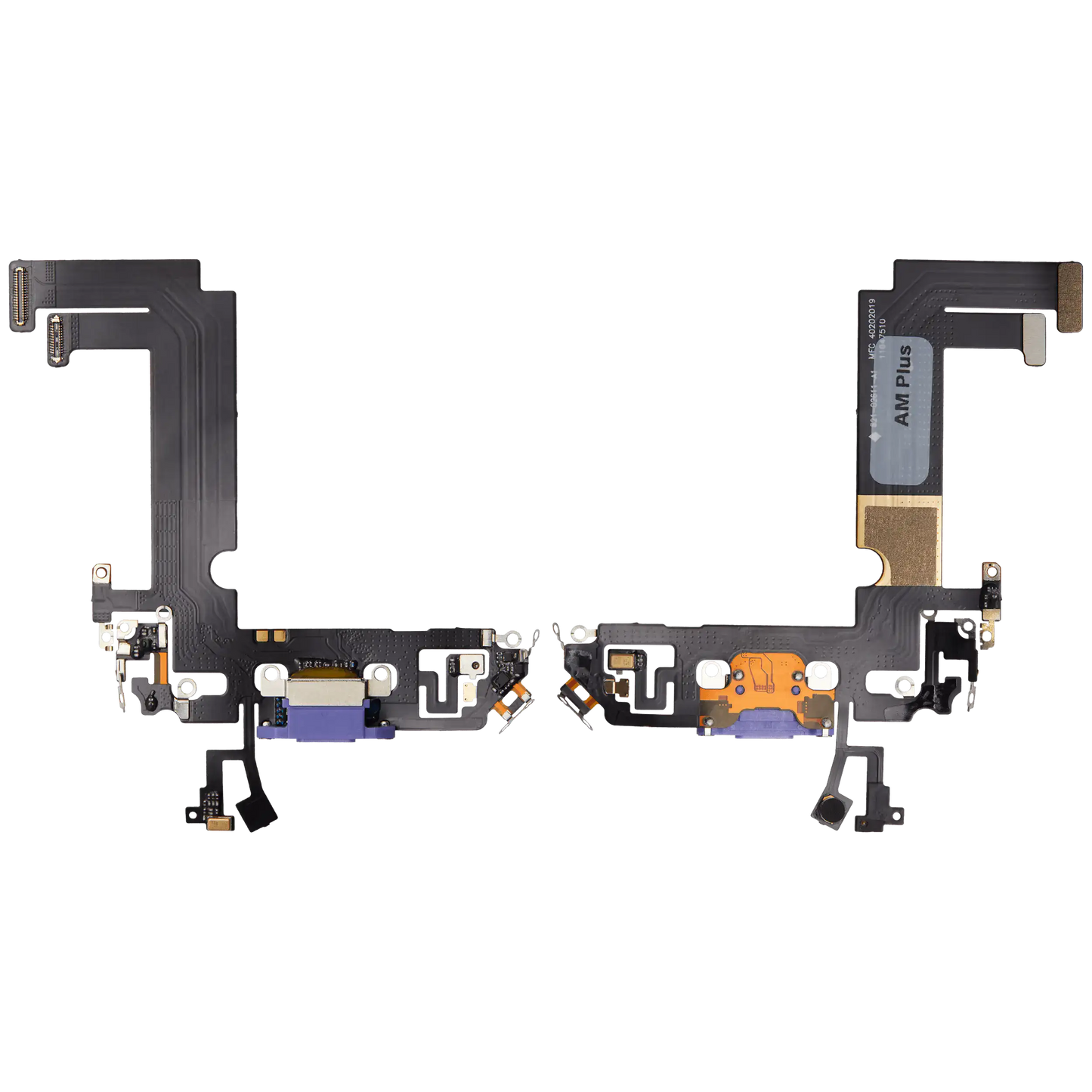 Charging Port Flex Cable For iPhone 12 Mini (Aftermarket Plus) (Purple)