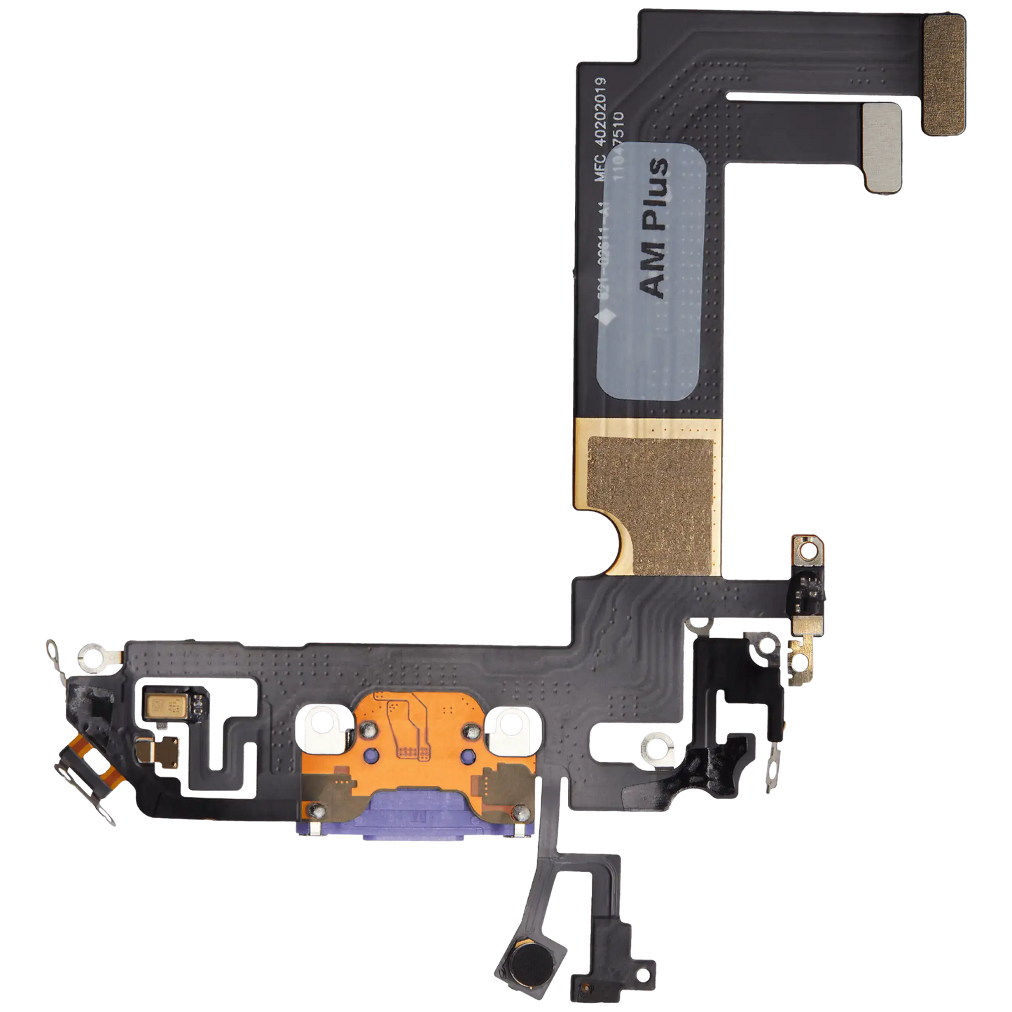 Charging Port Flex Cable For iPhone 12 Mini (Aftermarket Plus) (Purple)