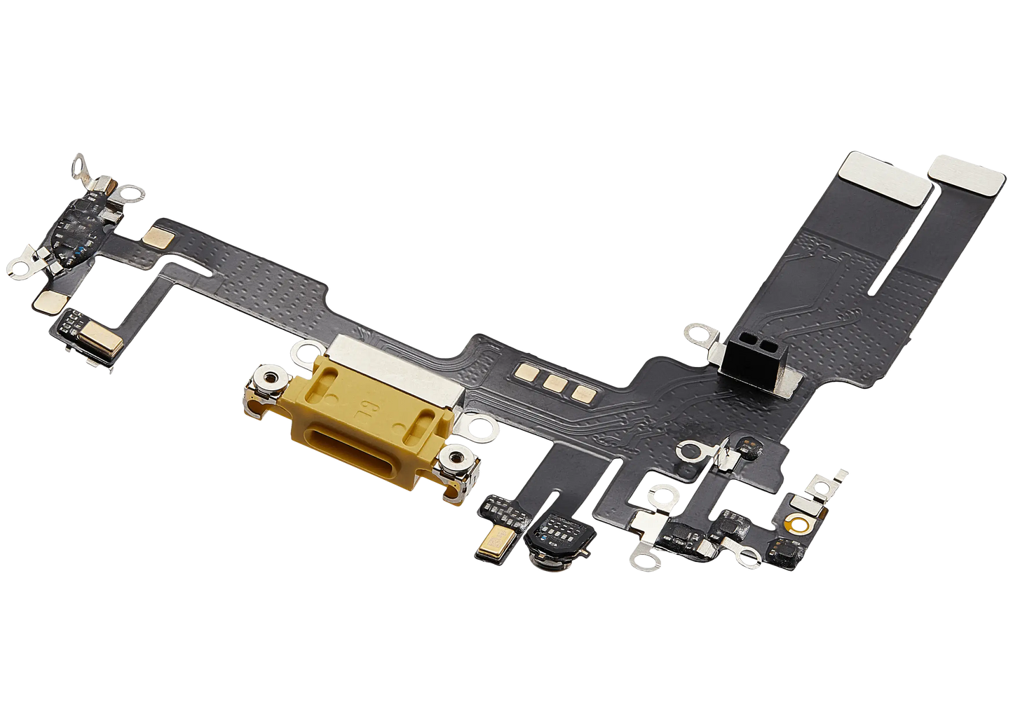 Charging Port Flex Cable For iPhone 14 (Aftermarket Plus) (Yellow)