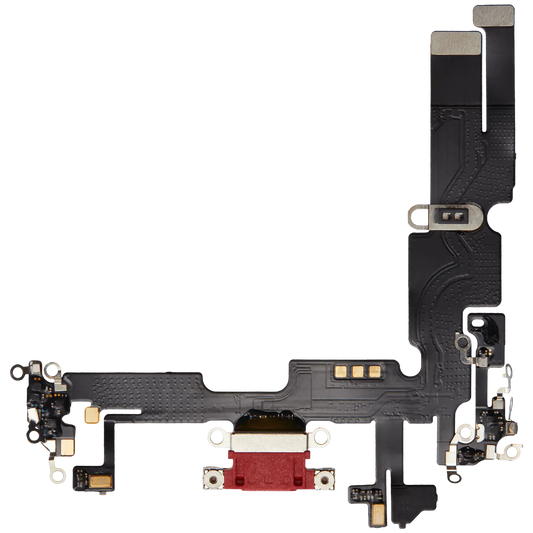 Charging Port Flex Cable For iPhone 14 Plus (Aftermarket Plus) (Red)