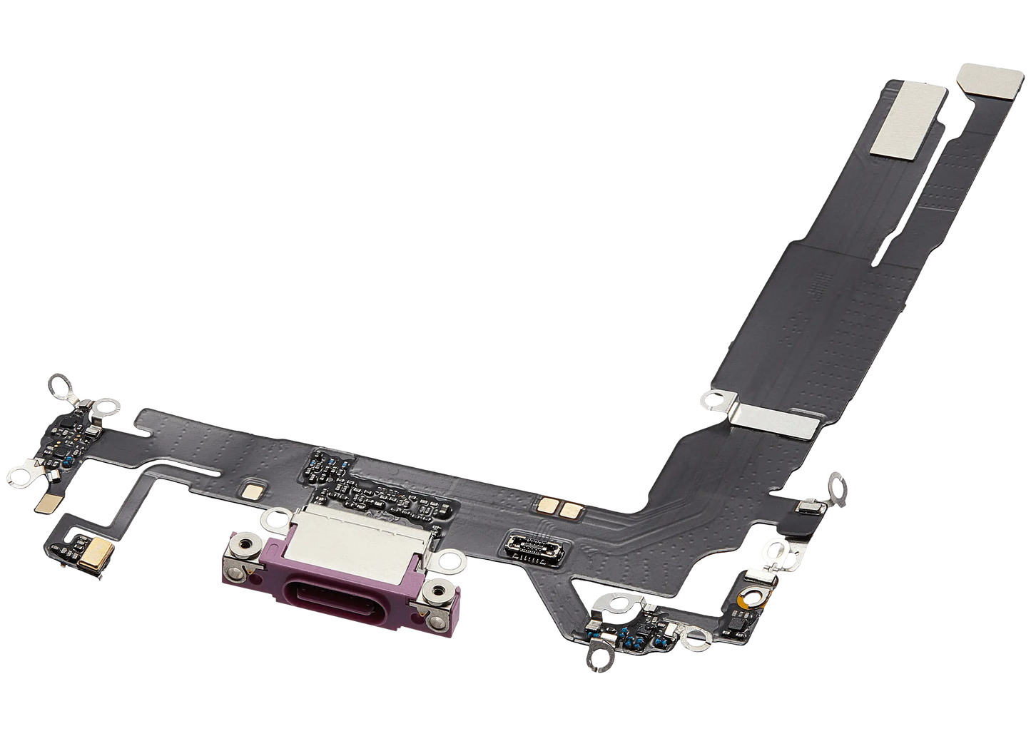 Charging Port Flex Cable For iPhone 16 (Premium) (Pink)