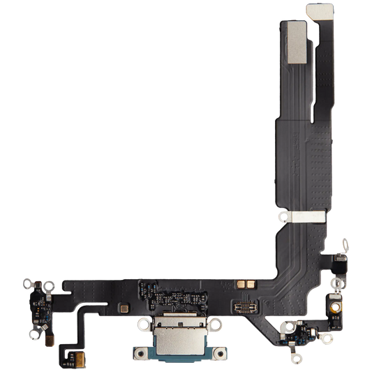 Charging Port Flex Cable For iPhone 16 (Aftermarket Plus) (Teal)