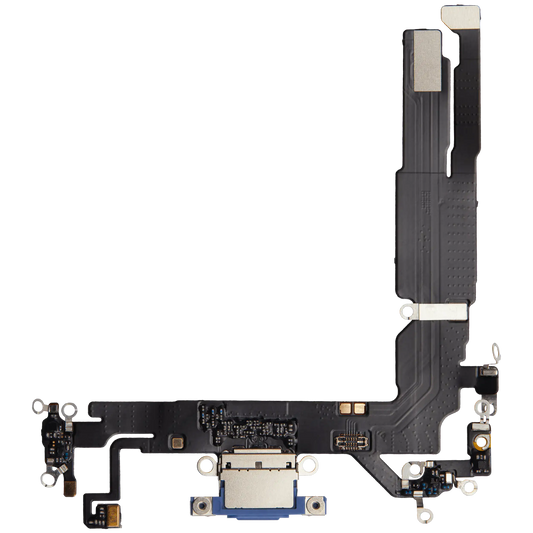 Charging Port Flex Cable For iPhone 16 (Aftermarket Plus) (Ultramarine)