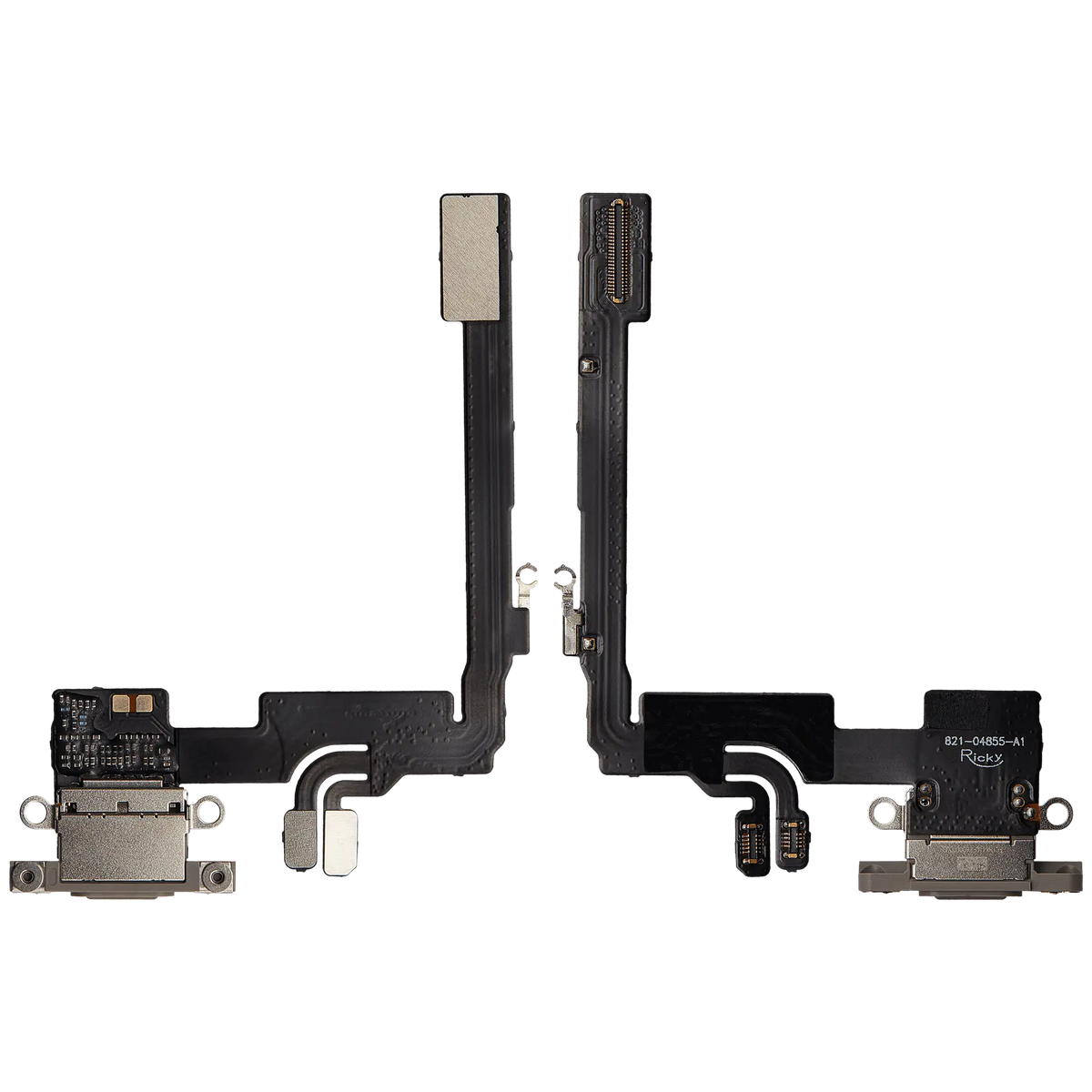 Charging Port Flex Cable For iPhone 16 Pro (Aftermarket Plus) (Natural Titanium) — product photo 2