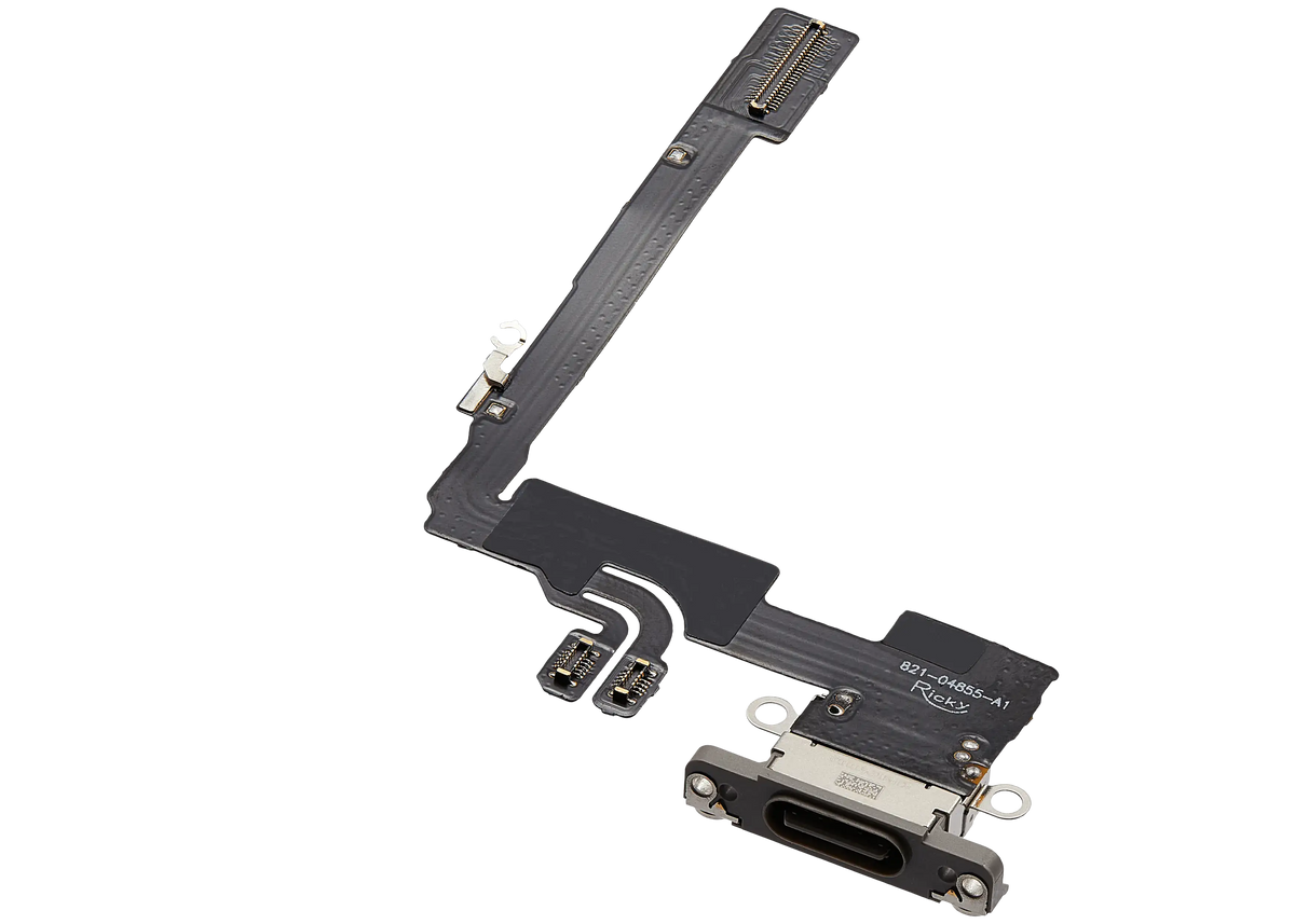 Charging Port Flex Cable For iPhone 16 Pro (Aftermarket Plus) (Natural Titanium) — product photo 5