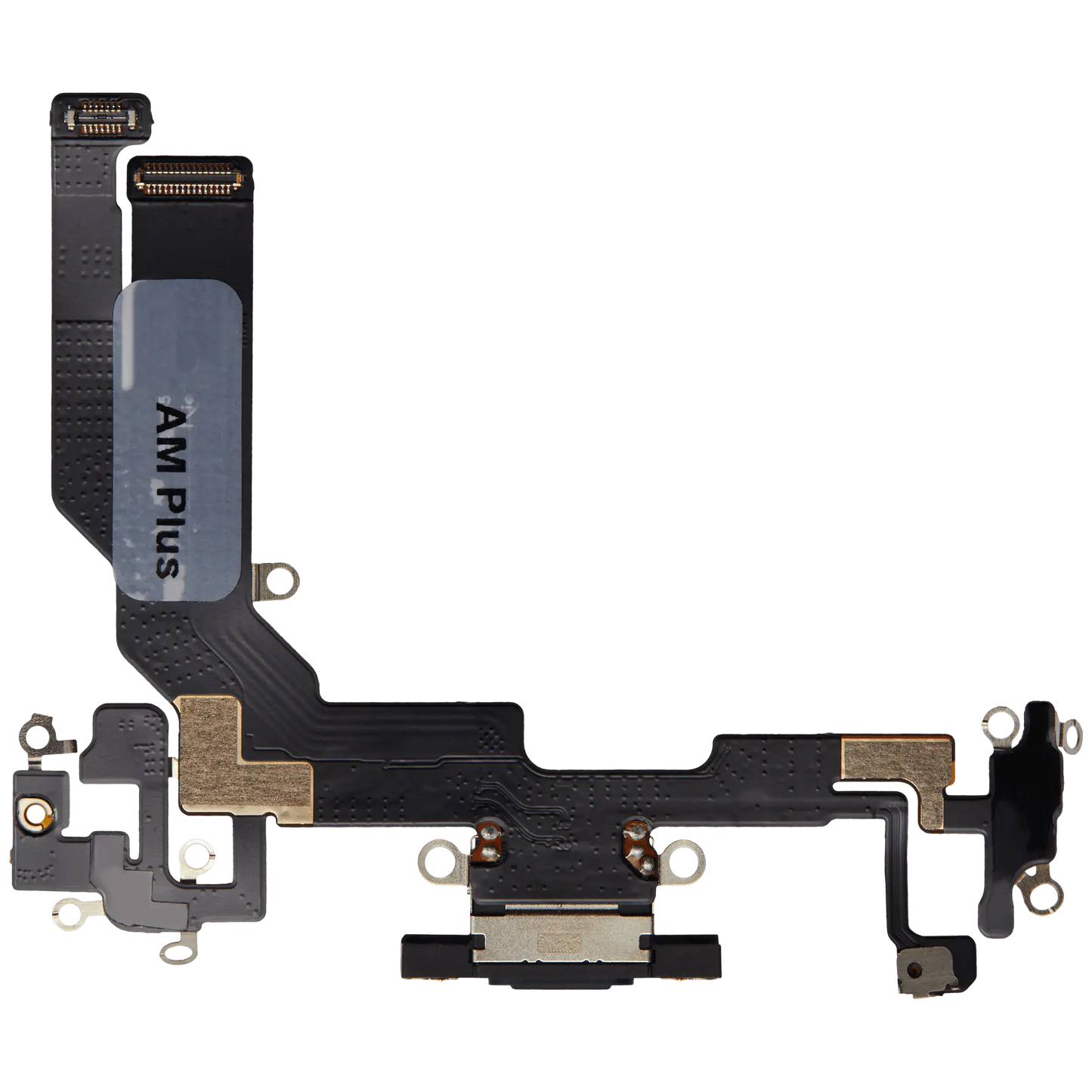 Charging Port Flex Cable For iPhone 16e / 17e (Aftermarket Plus) (Black)