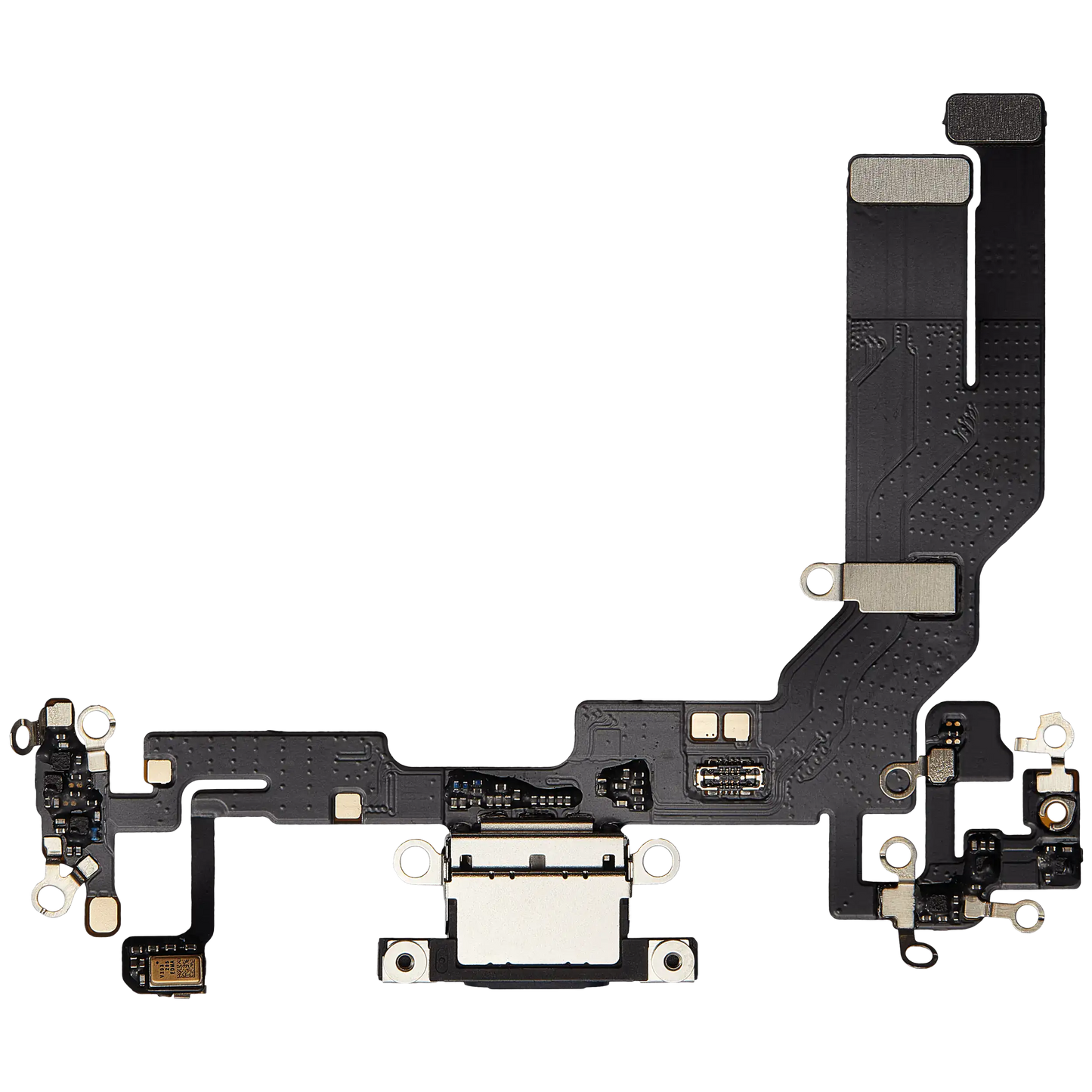 Charging Port Flex Cable For iPhone 16e / 17e (Aftermarket Plus) (Black)